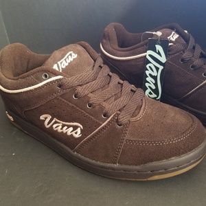 Van's Marianna Chocolate Brown and Pink Shoes